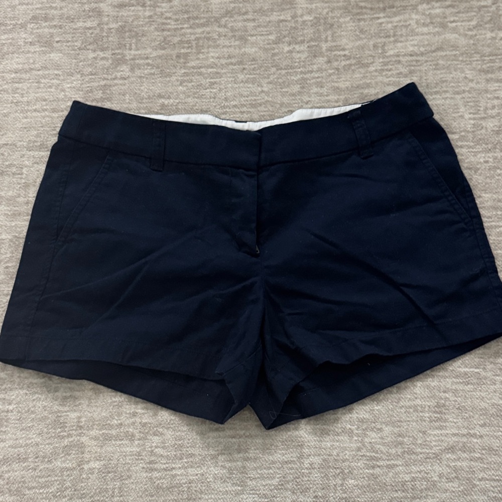 J. Crew Women's High Waist Navy Shorts